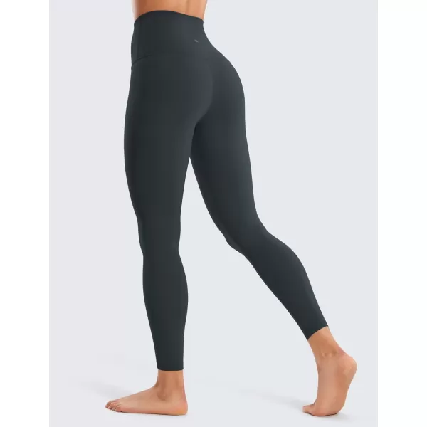 CRZ YOGA Super High Waisted Butterluxe Workout Leggings 25  Over Belly Buttery Soft Full Length Yoga Pants for WomenDark Green  Bluish