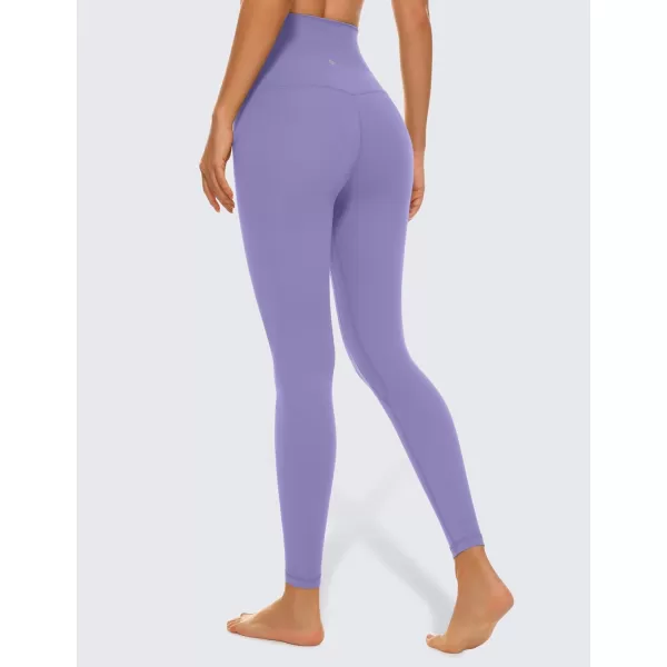 CRZ YOGA Super High Waisted Butterluxe Workout Leggings 25  Over Belly Buttery Soft Full Length Yoga Pants for WomenDark Lavender Purple