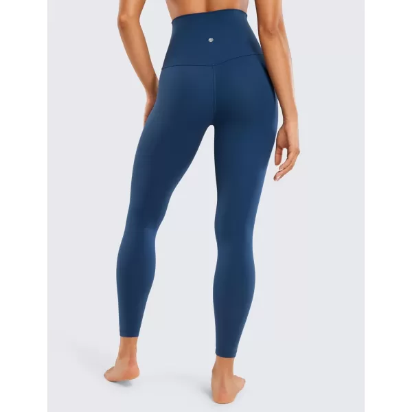 CRZ YOGA Super High Waisted Butterluxe Workout Leggings 25  Over Belly Buttery Soft Full Length Yoga Pants for WomenFrench Navy