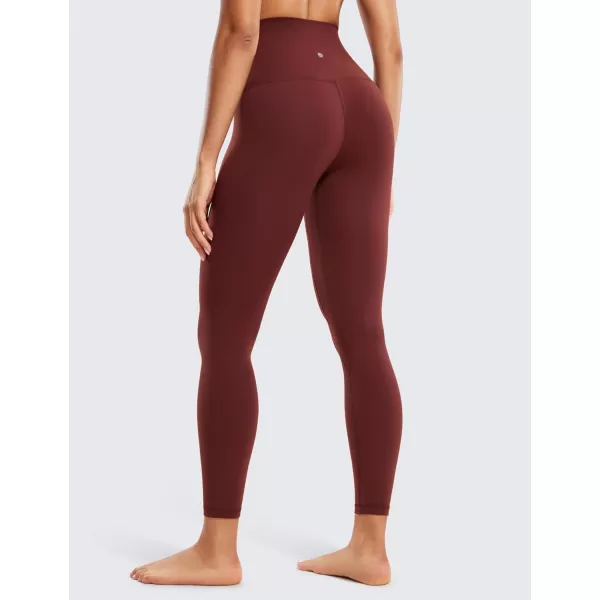 CRZ YOGA Super High Waisted Butterluxe Workout Leggings 25  Over Belly Buttery Soft Full Length Yoga Pants for WomenNoctilucence Red