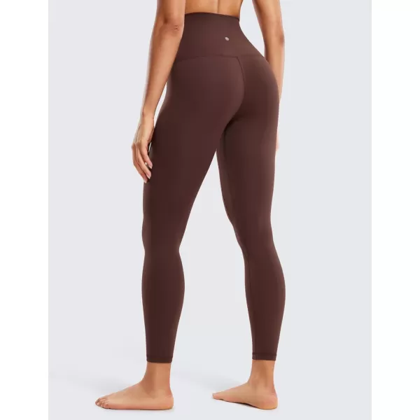 CRZ YOGA Super High Waisted Butterluxe Workout Leggings 25  Over Belly Buttery Soft Full Length Yoga Pants for WomenTaupe