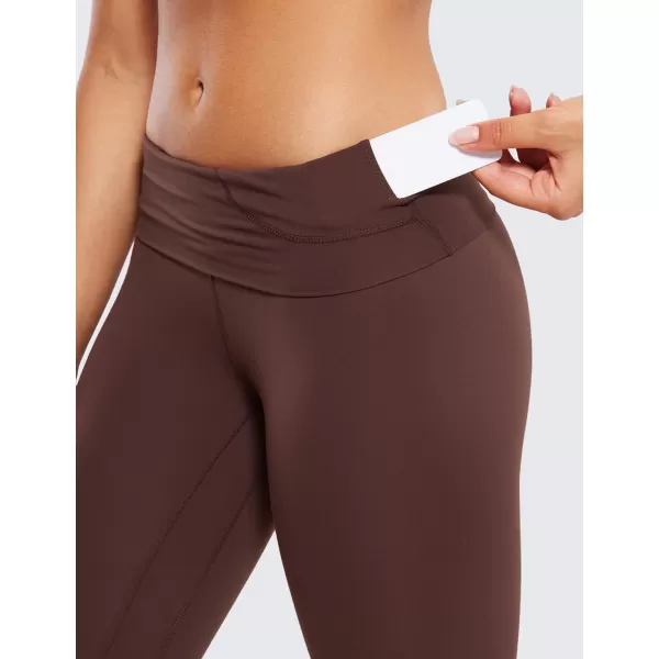 CRZ YOGA Super High Waisted Butterluxe Workout Leggings 25  Over Belly Buttery Soft Full Length Yoga Pants for WomenTaupe