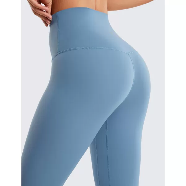 CRZ YOGA Super High Waisted Butterluxe Workout Leggings 25  Over Belly Buttery Soft Full Length Yoga Pants for WomenUniverse Blue