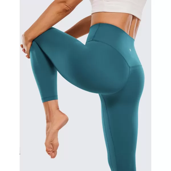 CRZ YOGA Womens Butterluxe High Waisted Yoga Leggings 25quot  Double Seamed Buttery Soft Comfy Athletic Gym Workout PantsBorealis Green