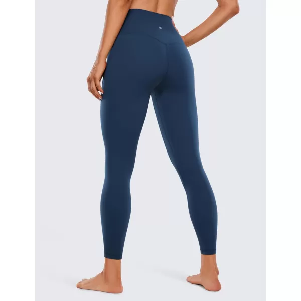 CRZ YOGA Womens Butterluxe High Waisted Yoga Leggings 25quot  Double Seamed Buttery Soft Comfy Athletic Gym Workout PantsFrench Navy