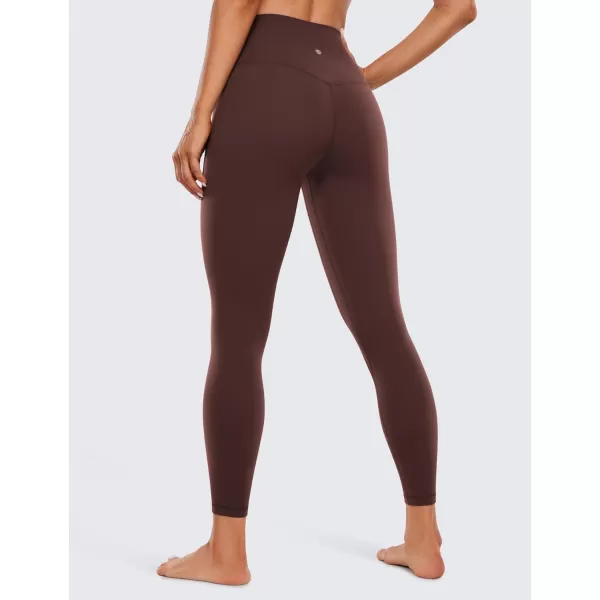 CRZ YOGA Womens Butterluxe High Waisted Yoga Leggings 25quot  Double Seamed Buttery Soft Comfy Athletic Gym Workout PantsTaupe