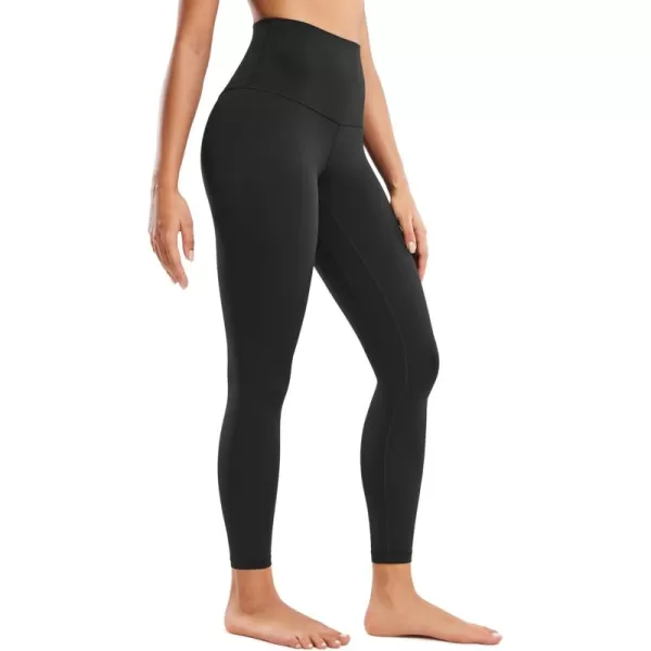 CRZ YOGA Super High Waisted Butterluxe Workout Leggings 25  Over Belly Buttery Soft Full Length Yoga Pants for WomenBlack