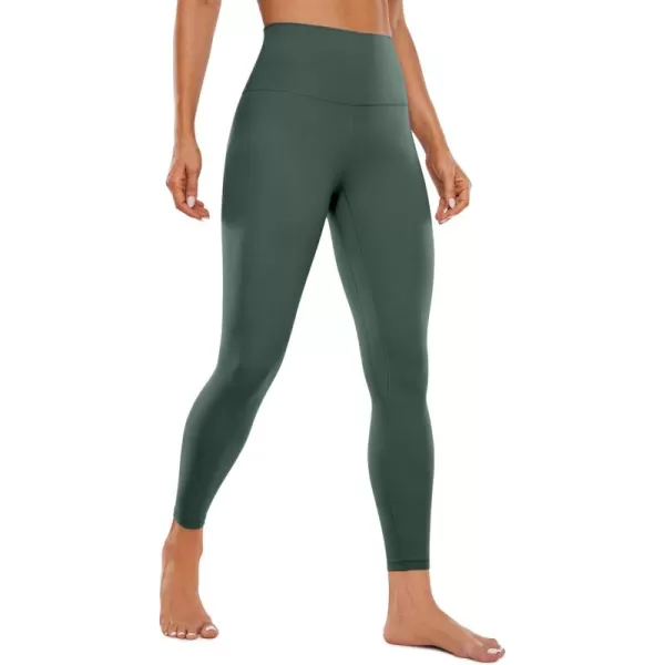 CRZ YOGA Womens Butterluxe High Waisted Yoga Leggings 25quot  Double Seamed Buttery Soft Comfy Athletic Gym Workout PantsDark Forest Green