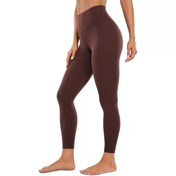 CRZ YOGA Womens Butterluxe High Waisted Yoga Leggings 25quot  Double Seamed Buttery Soft Comfy Athletic Gym Workout PantsTaupe