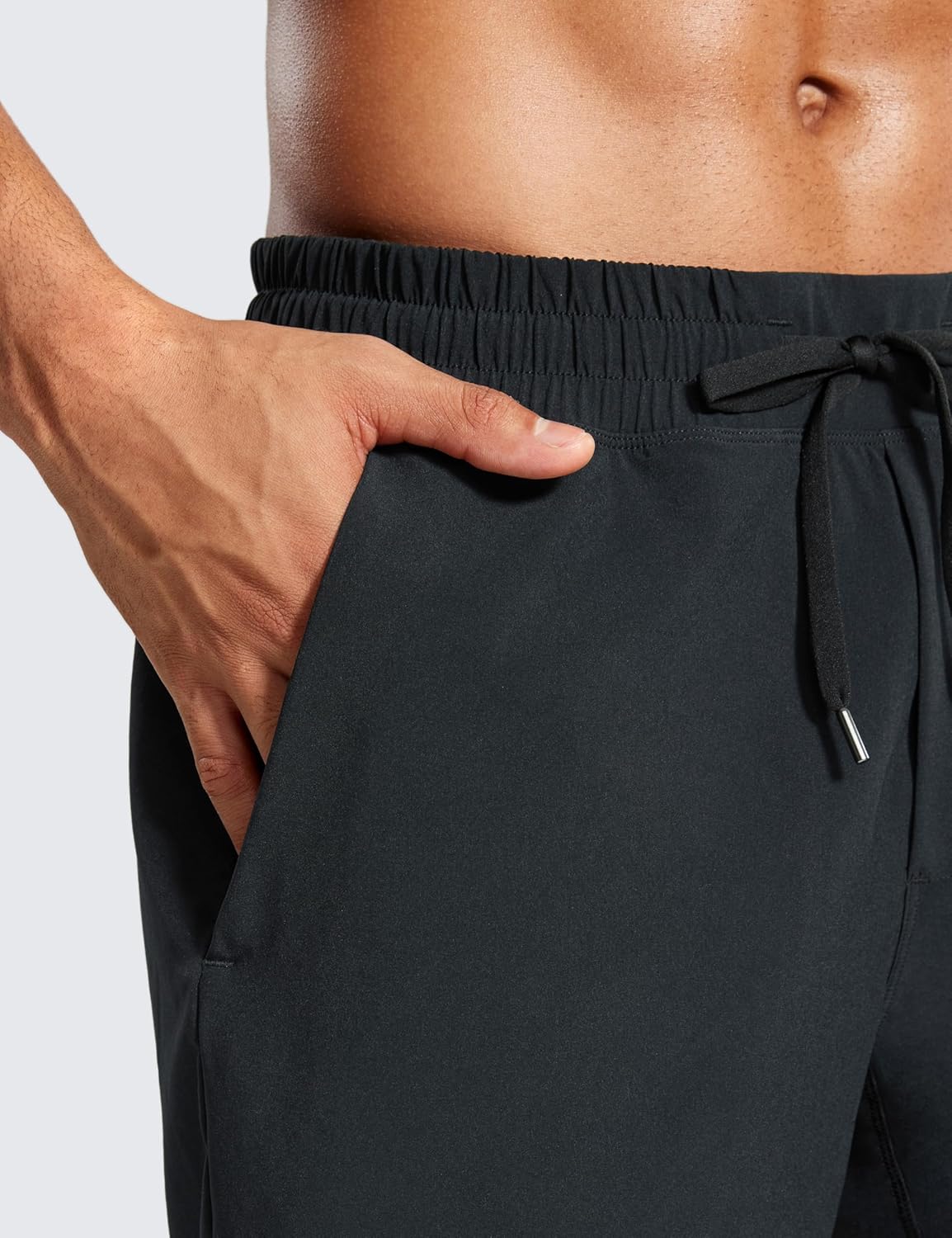 CRZ YOGA 2 in 1 Mens Athletic Shorts 5 with Liner Quick Dry Lightweight Running Sports Gym Shorts with PocketsBlack