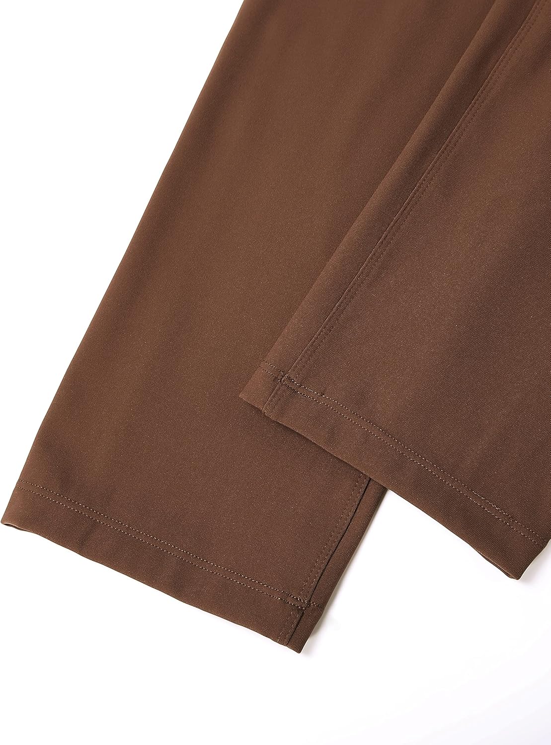 CRZ YOGA 4Way Stretch Athletic Pants for Men 30quot Workout Lounge Casual Work Jogger Pants with Zip PocketDark Brown