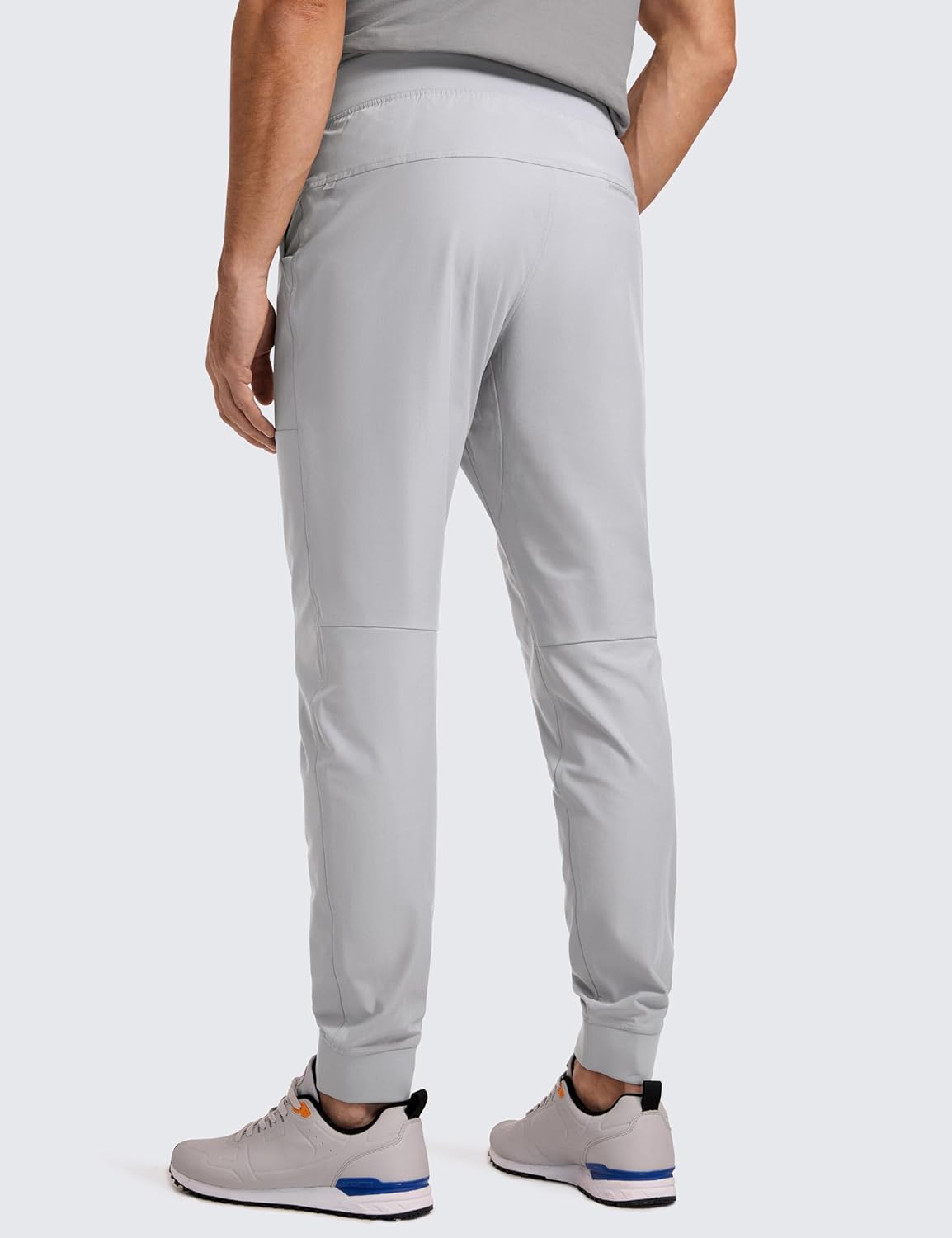 CRZ YOGA All Day Comfy Golf Joggers Pants for Men 30 Quick Dry Lightweight Stretch Work Casual Joggers with PocketsPlatinum Grey