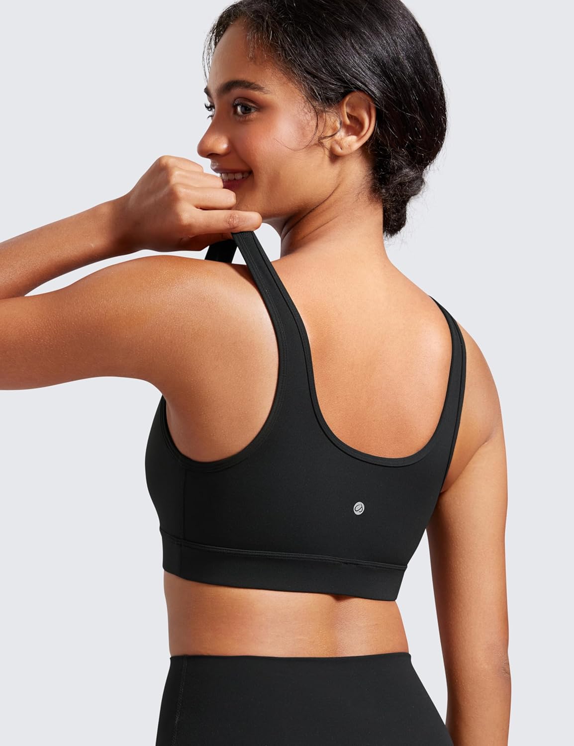 CRZ YOGA Butterluxe Maternity Nursing Bras for Women Crossover Wireless Sleep Breastfeeding Lounge Pregnancy Bra ComfortableBlack