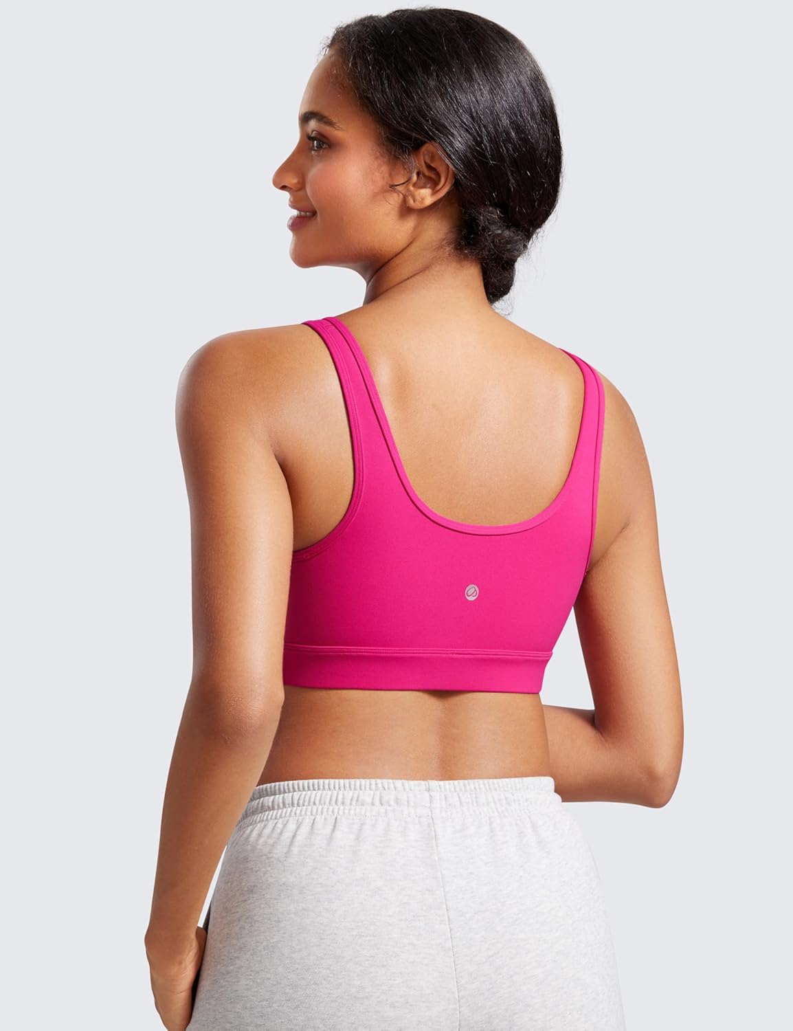 CRZ YOGA Butterluxe Maternity Nursing Bras for Women Crossover Wireless Sleep Breastfeeding Lounge Pregnancy Bra ComfortableGranita Pink