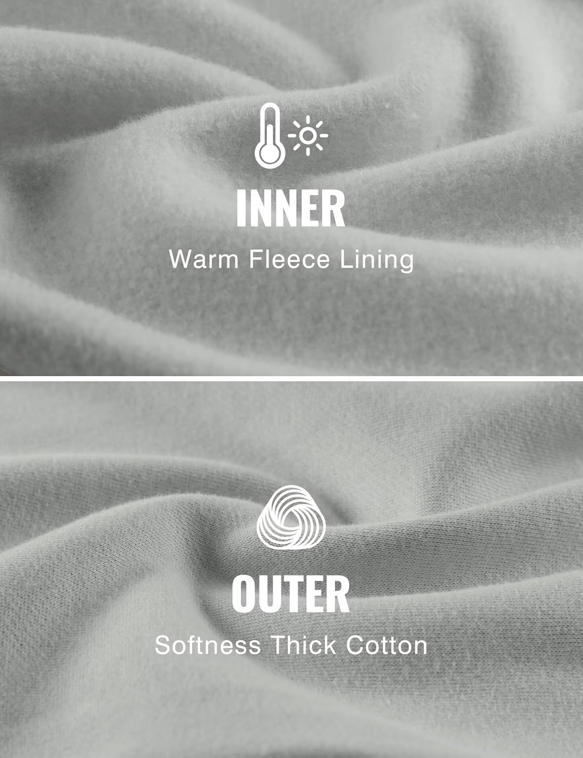 CRZ YOGA Cotton Fleece Sweatpants for Men 32quot Loosed Fit Lounge Casual Elastic Bottom Sweat Pants with Zipper PocketsSterling