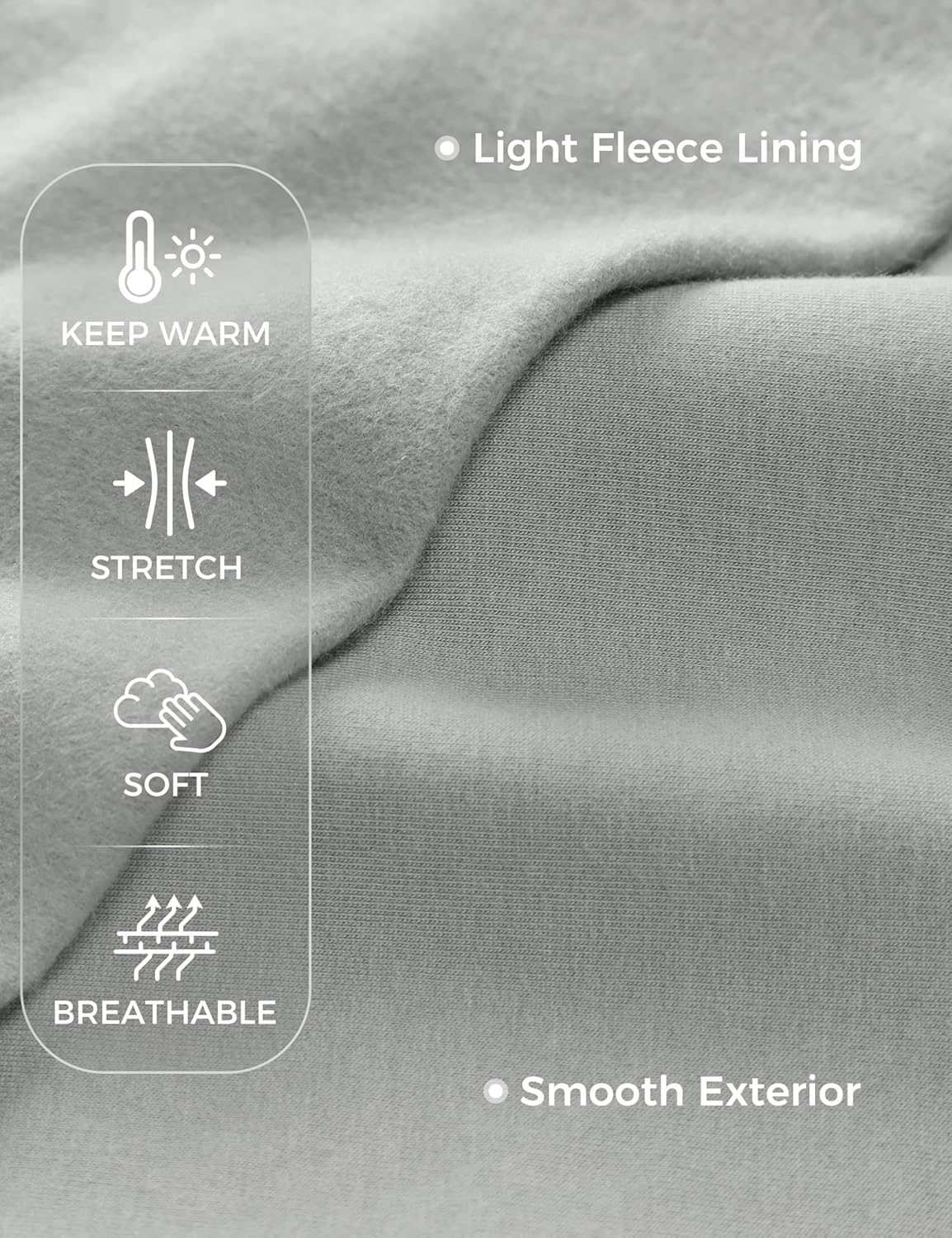 CRZ YOGA Fleece Sweatpants Women Cotton Joggers High Waisted Lounge Casual Travel Elastic Bottom Pants with PocketsSterling