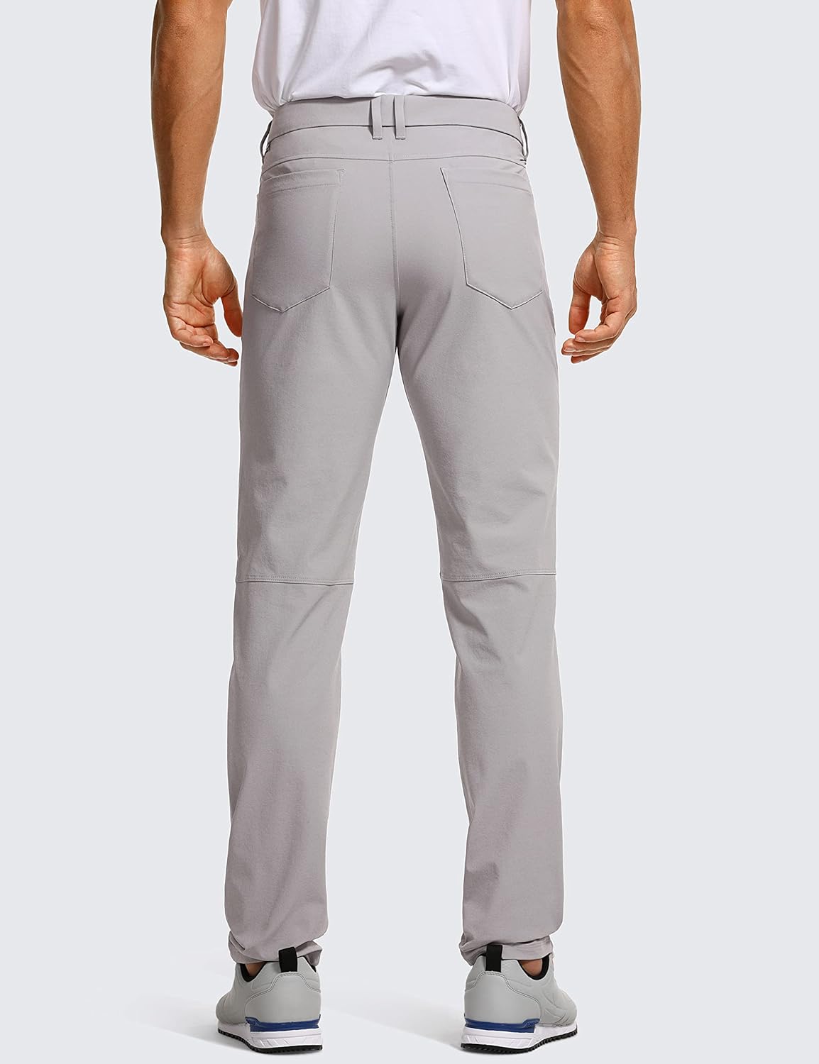 CRZ YOGA Mens All Day Comfy Golf Pants with 5Pocket  30quot32quot34 Quick Dry Lightweight Casual Work Stretch PantsGull Gray