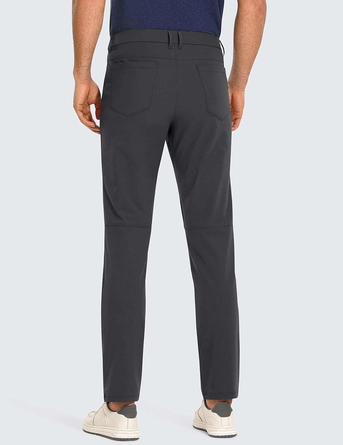 CRZ YOGA Mens All Day Comfy Golf Pants with 5Pocket  30quot32quot34 Quick Dry Lightweight Casual Work Stretch PantsInk Gray
