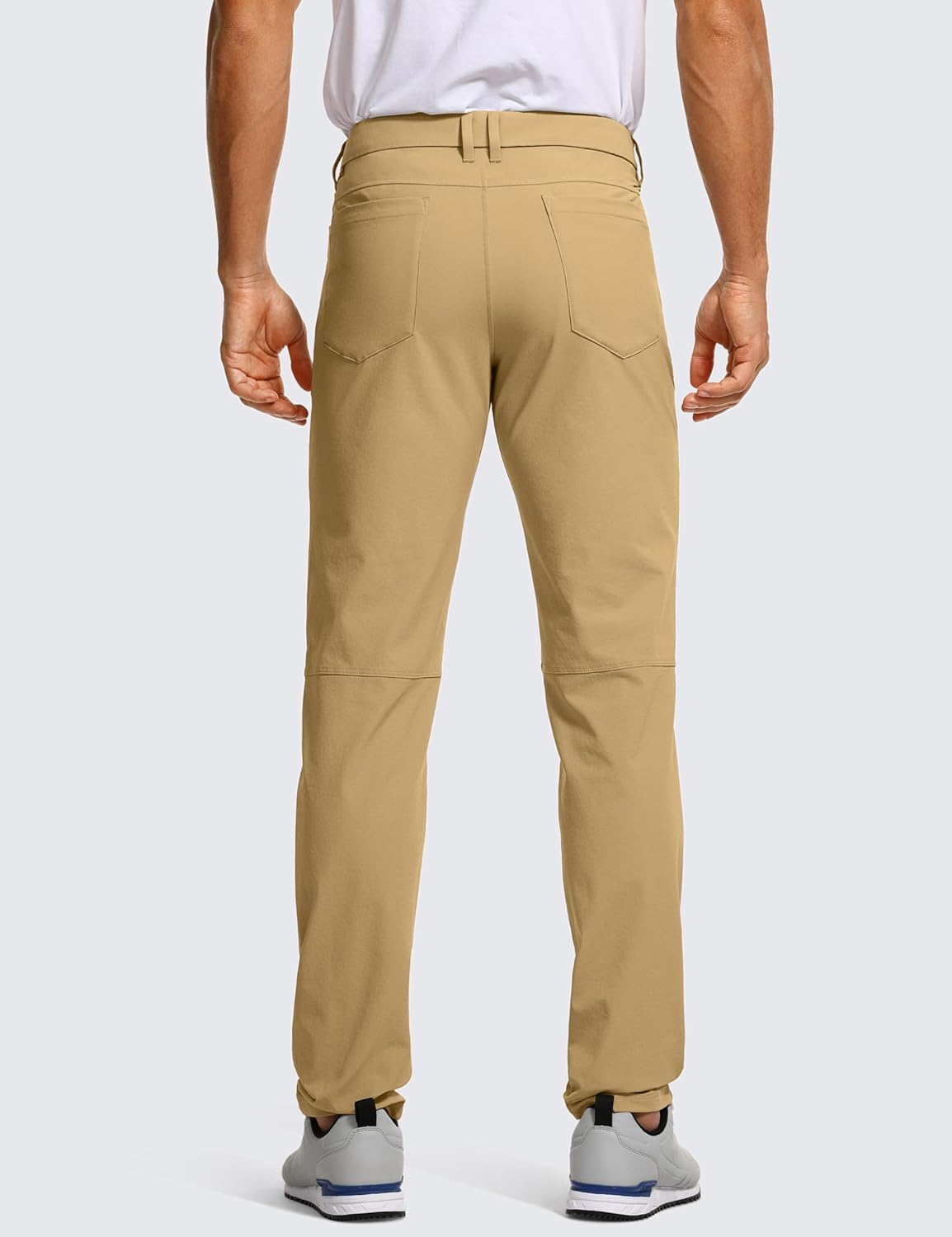 CRZ YOGA Mens All Day Comfy Golf Pants with 5Pocket  30quot32quot34 Quick Dry Lightweight Casual Work Stretch PantsKhaki Sand