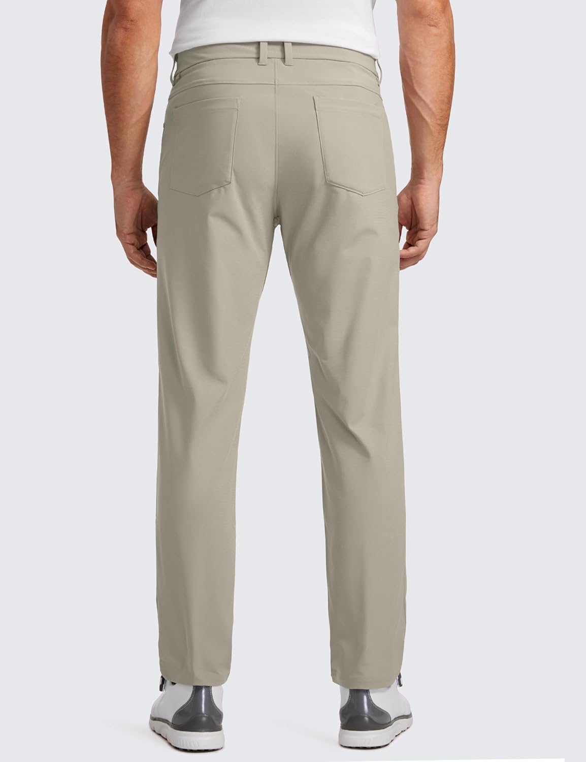 CRZ YOGA Mens All Day Comfy Golf Pants with 5Pocket  30quot32quot34 Quick Dry Lightweight Casual Work Stretch PantsKhali Barley