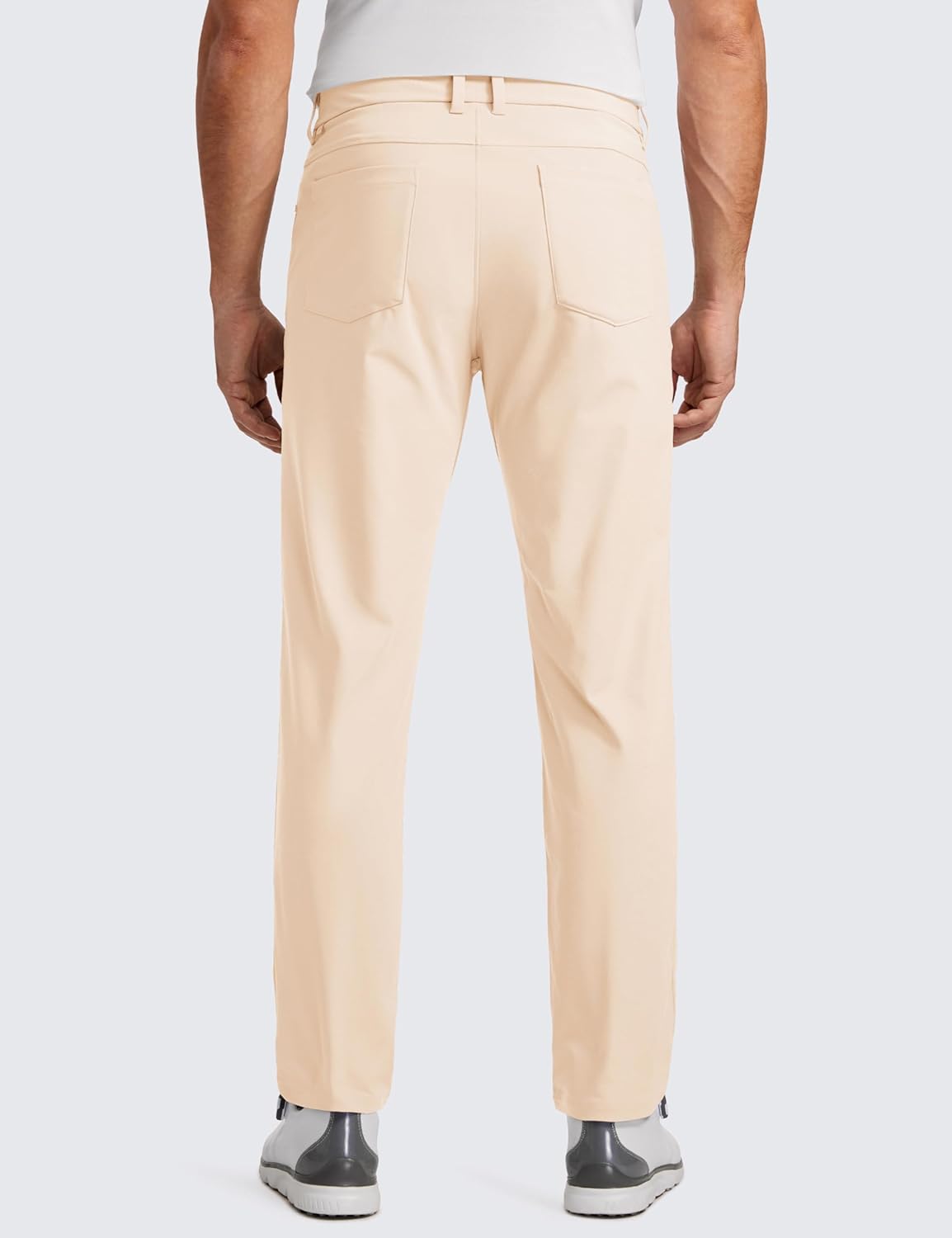 CRZ YOGA Mens All Day Comfy Golf Pants with 5Pocket  30quot32quot34 Quick Dry Lightweight Casual Work Stretch PantsRaw Linen
