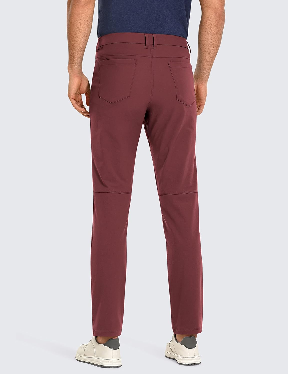 CRZ YOGA Mens All Day Comfy Golf Pants with 5Pocket  30quot32quot34 Quick Dry Lightweight Casual Work Stretch PantsSaddle Brown