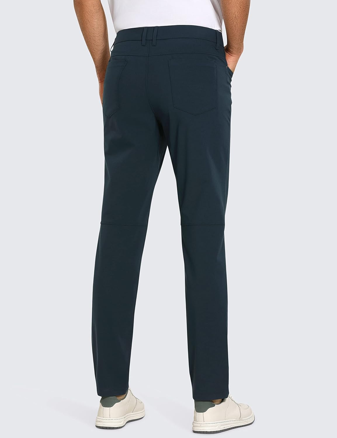 CRZ YOGA Mens All Day Comfy Golf Pants with 5Pocket  30quot32quot34 Quick Dry Lightweight Casual Work Stretch PantsTrue Navy