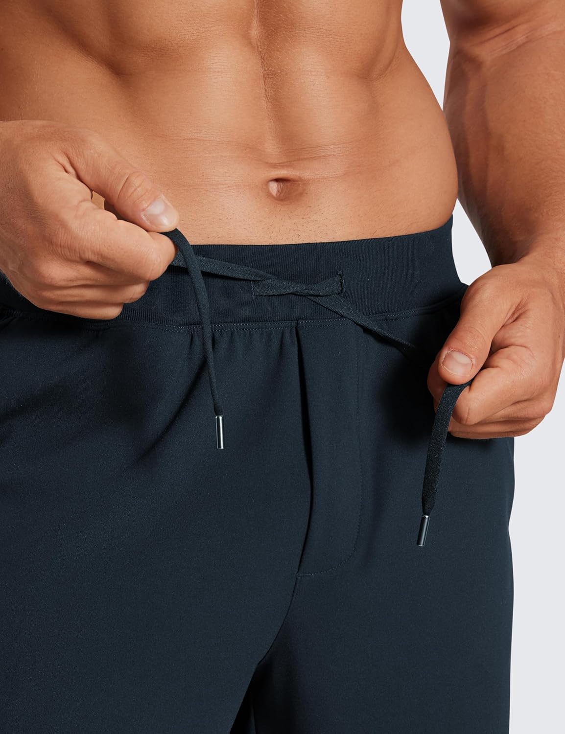 CRZ YOGA Mens FourWay Stretch Workout Shorts  5quot Soft Durable Casual Athletic Shorts with Pocket Gym Running HikingTrue Navy