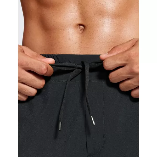 CRZ YOGA 2 in 1 Mens Athletic Shorts 5 with Liner Quick Dry Lightweight Running Sports Gym Shorts with PocketsBlack