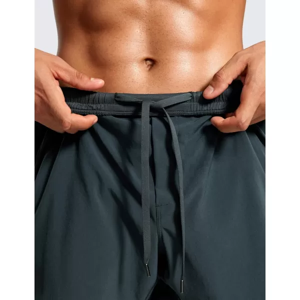 CRZ YOGA 2 in 1 Mens Athletic Shorts 5 with Liner Quick Dry Lightweight Running Sports Gym Shorts with PocketsMelanite