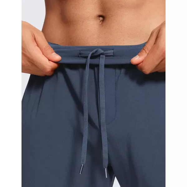 CRZ YOGA 4Way Stretch Athletic Pants for Men 30quot Workout Lounge Casual Work Jogger Pants with Zip PocketElectric Blue