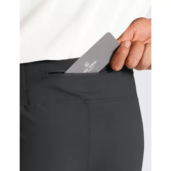 CRZ YOGA 4Way Stretch Athletic Pants for Men 30quot Workout Lounge Casual Work Jogger Pants with Zip PocketInk Gray