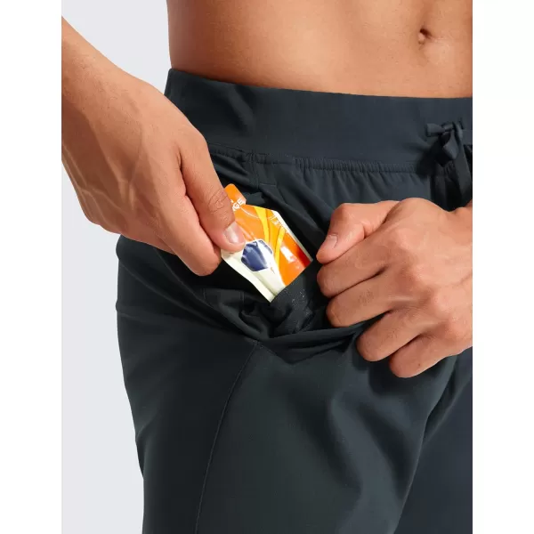 CRZ YOGA 4Way Stretch Athletic Pants for Men 30quot Workout Lounge Casual Work Jogger Pants with Zip PocketMelanite