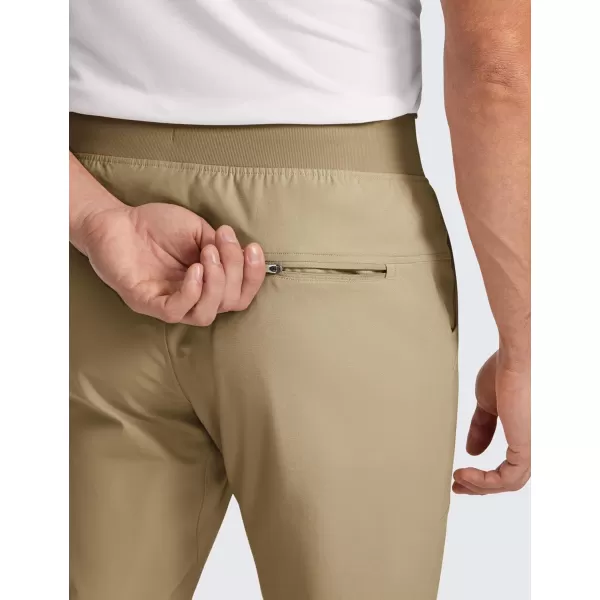 CRZ YOGA All Day Comfy Golf Joggers Pants for Men 30 Quick Dry Lightweight Stretch Work Casual Joggers with PocketsArtifact Brown