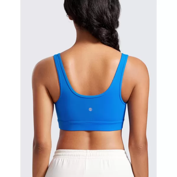 CRZ YOGA Butterluxe Maternity Nursing Bras for Women Crossover Wireless Sleep Breastfeeding Lounge Pregnancy Bra ComfortableSparkle Blue