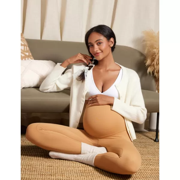 CRZ YOGA Butterluxe Maternity Nursing Bras for Women Crossover Wireless Sleep Breastfeeding Lounge Pregnancy Bra ComfortableWhite