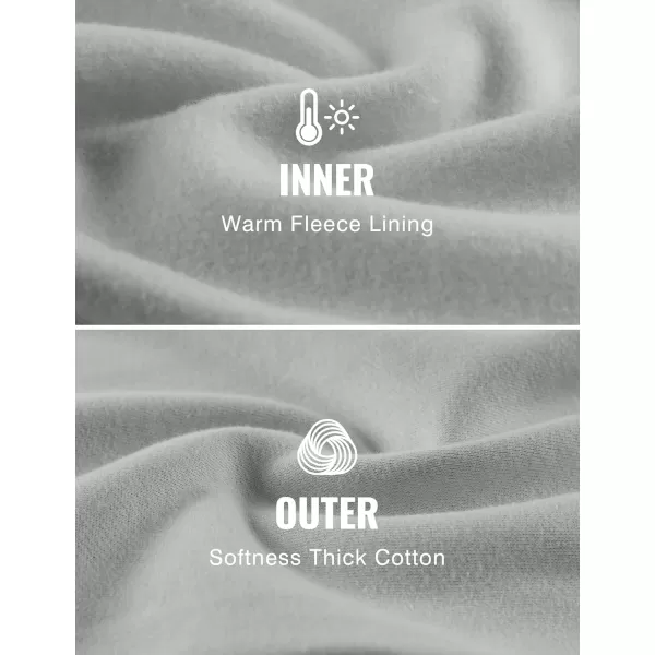 CRZ YOGA Cotton Fleece Lined Sweatpants Women 30quot Straight Leg Casual Lounge Sweat Pants for WomenSterling