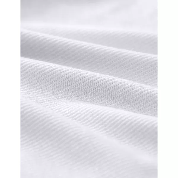 CRZ YOGA Long Sleeve Henley Shirts for Women Soft Casual Tight Tops Stretchy Knit Layering Basic Fitted Fall ShirtWhite