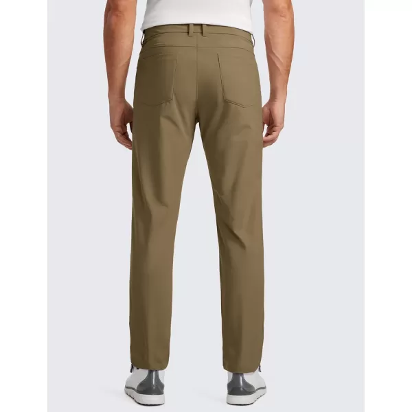 CRZ YOGA Mens All Day Comfy Golf Pants with 5Pocket  30quot32quot34 Quick Dry Lightweight Casual Work Stretch PantsArtifact Brown