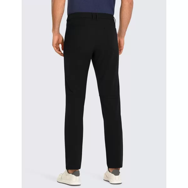 CRZ YOGA Mens All Day Comfy Golf Pants with 5Pocket  30quot32quot34 Quick Dry Lightweight Casual Work Stretch PantsBlack
