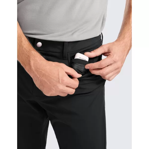CRZ YOGA Mens All Day Comfy Golf Pants with 5Pocket  30quot32quot34 Quick Dry Lightweight Casual Work Stretch PantsBlack
