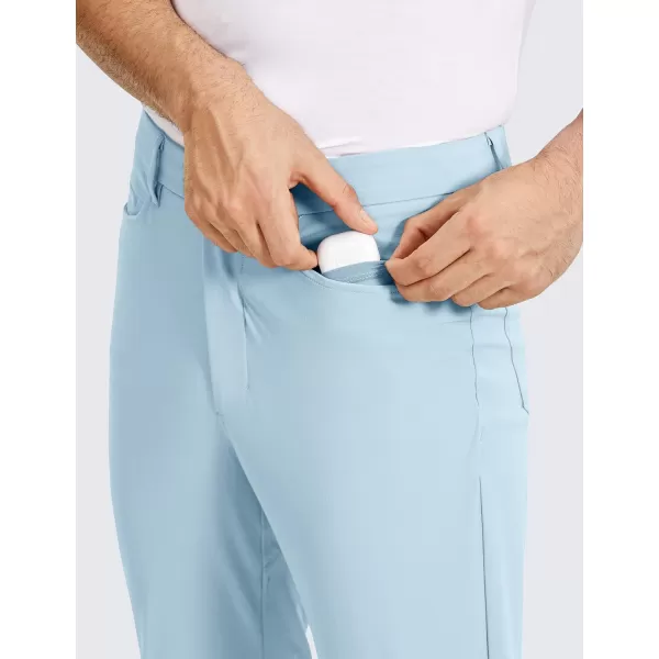 CRZ YOGA Mens All Day Comfy Golf Pants with 5Pocket  30quot32quot34 Quick Dry Lightweight Casual Work Stretch PantsChambray Blue