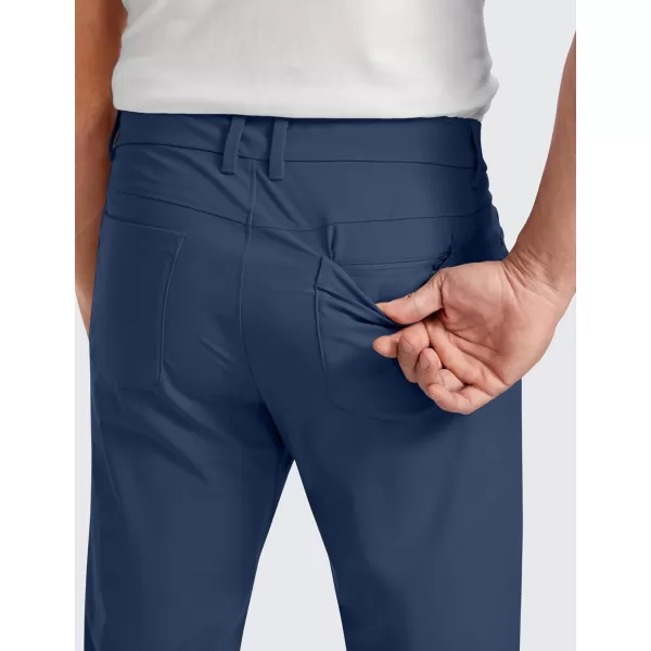 CRZ YOGA Mens All Day Comfy Golf Pants with 5Pocket  30quot32quot34 Quick Dry Lightweight Casual Work Stretch PantsElectric Blue