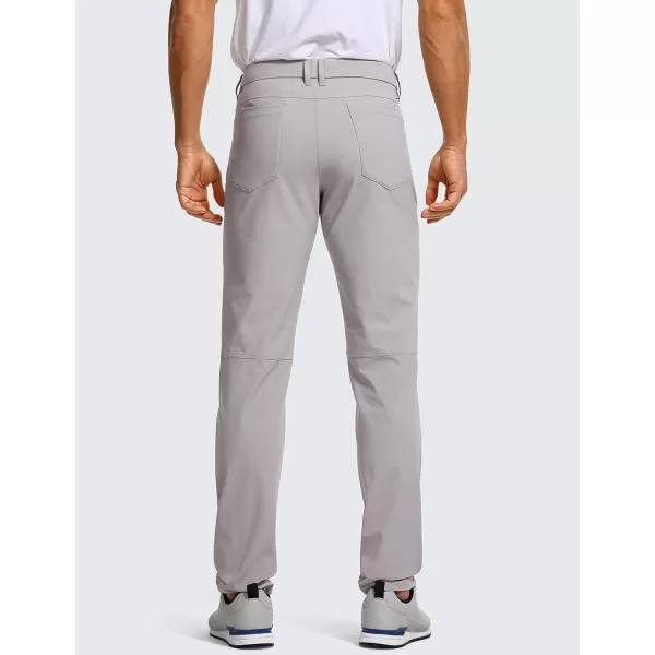 CRZ YOGA Mens All Day Comfy Golf Pants with 5Pocket  30quot32quot34 Quick Dry Lightweight Casual Work Stretch PantsGull Gray