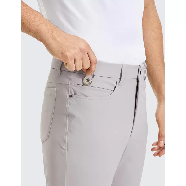 CRZ YOGA Mens All Day Comfy Golf Pants with 5Pocket  30quot32quot34 Quick Dry Lightweight Casual Work Stretch PantsGull Gray