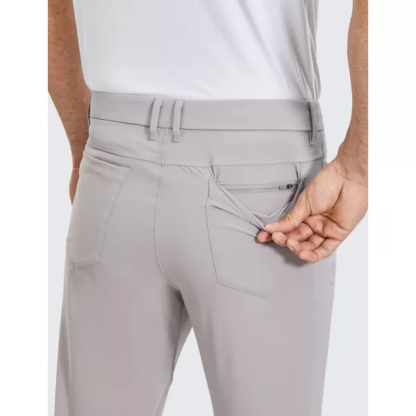 CRZ YOGA Mens All Day Comfy Golf Pants with 5Pocket  30quot32quot34 Quick Dry Lightweight Casual Work Stretch PantsGull Gray