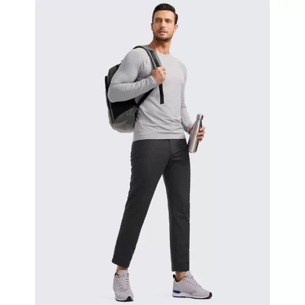 CRZ YOGA Mens All Day Comfy Golf Pants with 5Pocket  30quot32quot34 Quick Dry Lightweight Casual Work Stretch PantsInk Gray