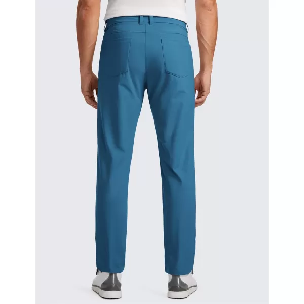 CRZ YOGA Mens All Day Comfy Golf Pants with 5Pocket  30quot32quot34 Quick Dry Lightweight Casual Work Stretch PantsIron Blue