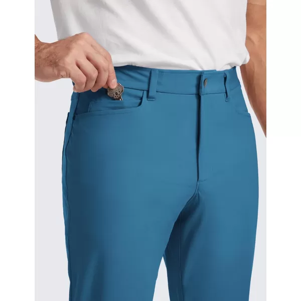 CRZ YOGA Mens All Day Comfy Golf Pants with 5Pocket  30quot32quot34 Quick Dry Lightweight Casual Work Stretch PantsIron Blue