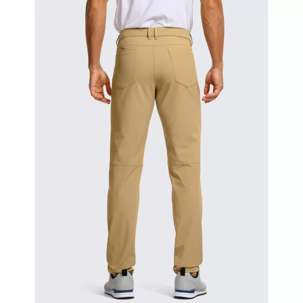 CRZ YOGA Mens All Day Comfy Golf Pants with 5Pocket  30quot32quot34 Quick Dry Lightweight Casual Work Stretch PantsKhaki Sand